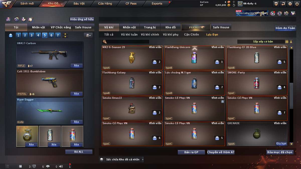 shop acc cf uy tin gia re